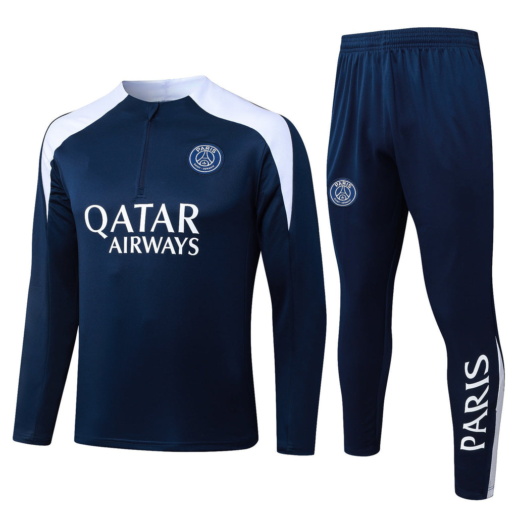 2025-26 Paris Blue-White Training suit Adults Or Children