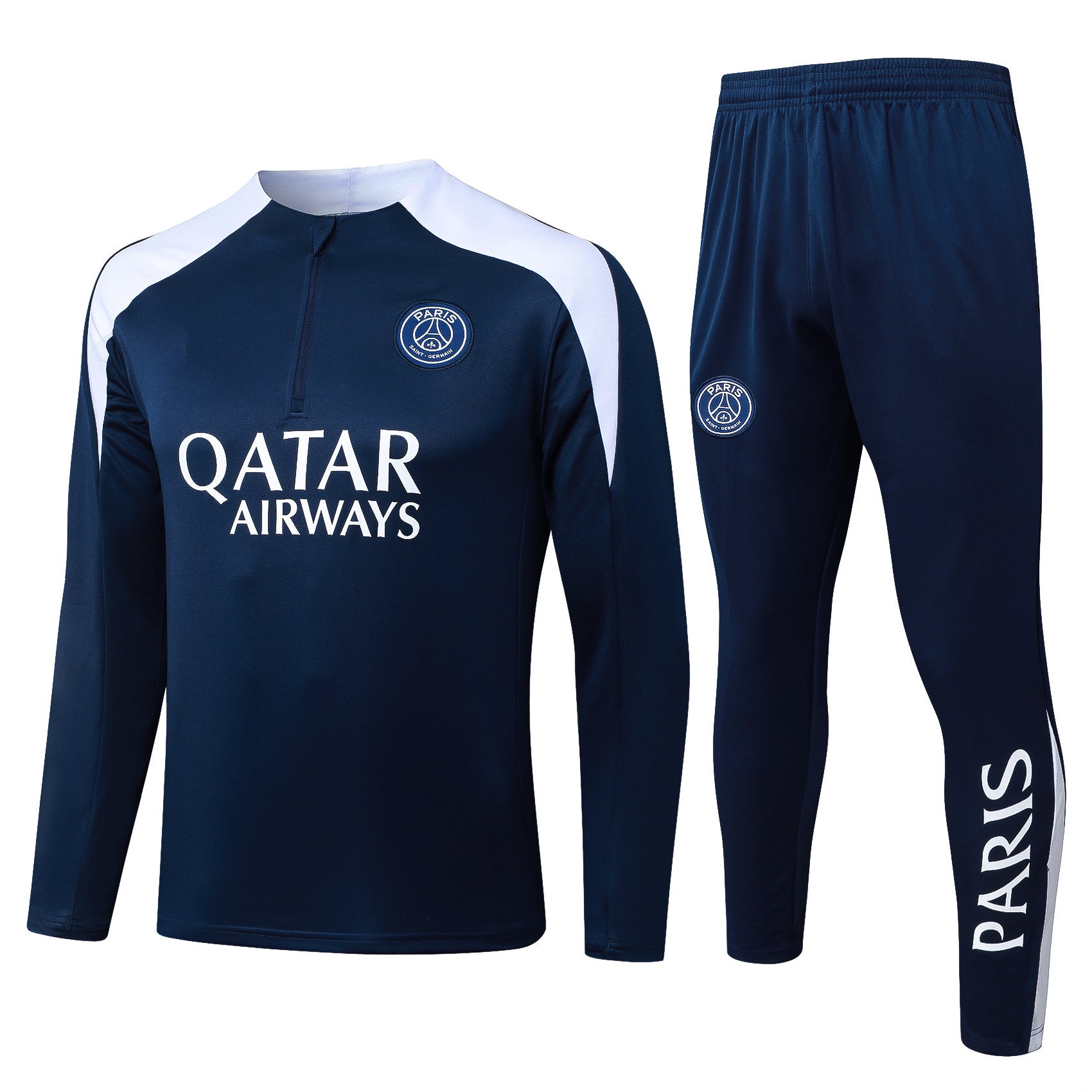 2025-26 Paris Blue-White Training suit Adults Or Children