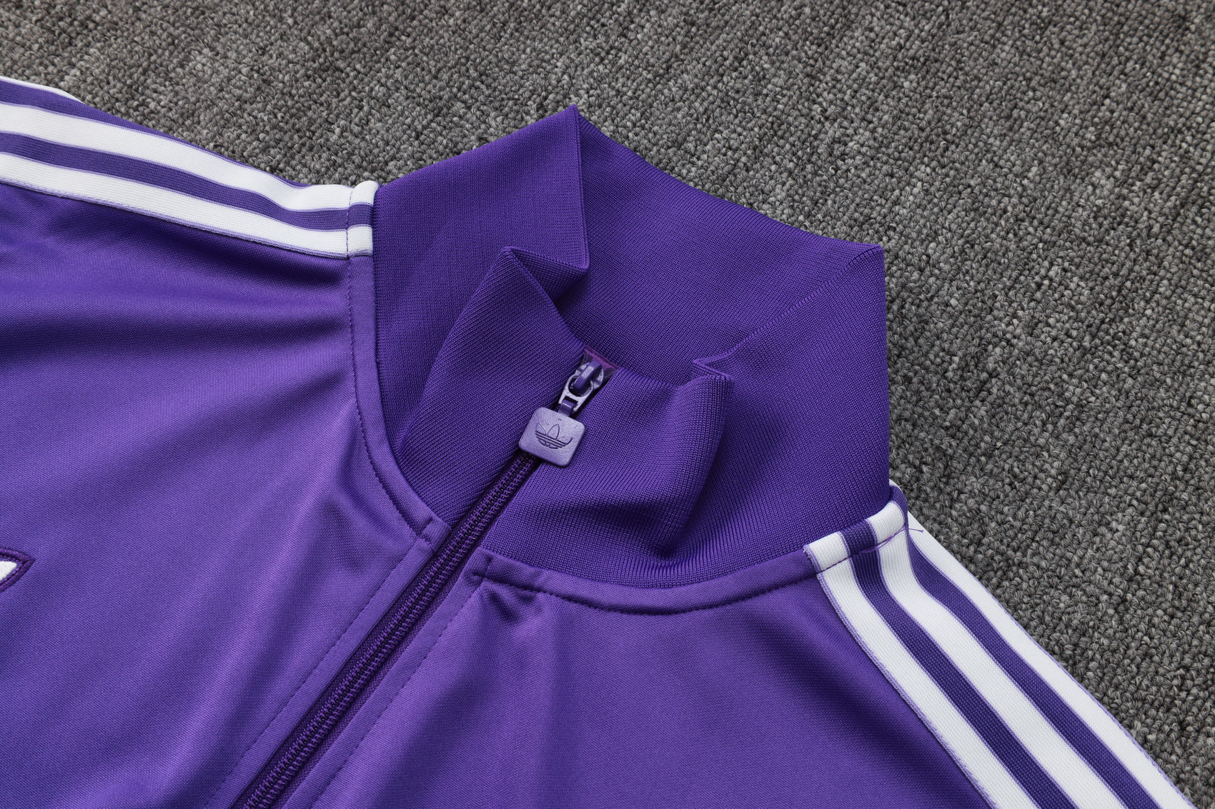 2025-26 Real Madrid Long zipper Purple Adult training suit S-2XL