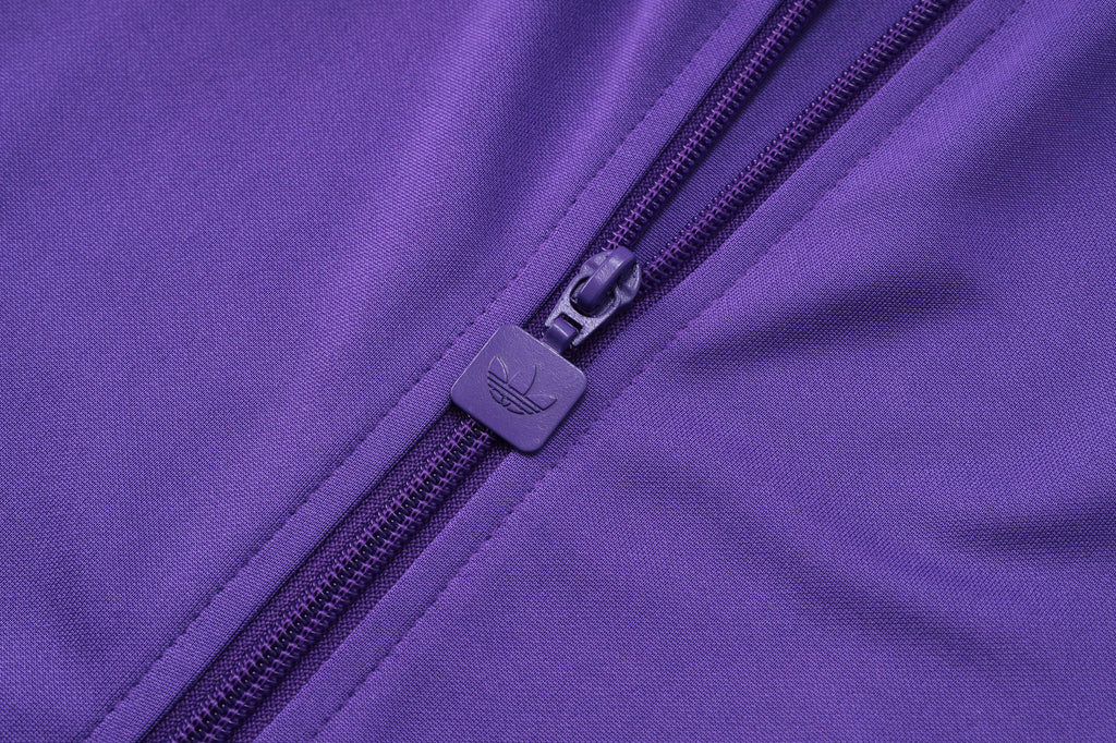 2025-26 Real Madrid Long zipper Purple Adult training suit S-2XL