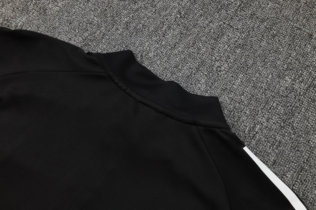 2025-26 Real Madrid Black training suit（White text)  Adults Or Children