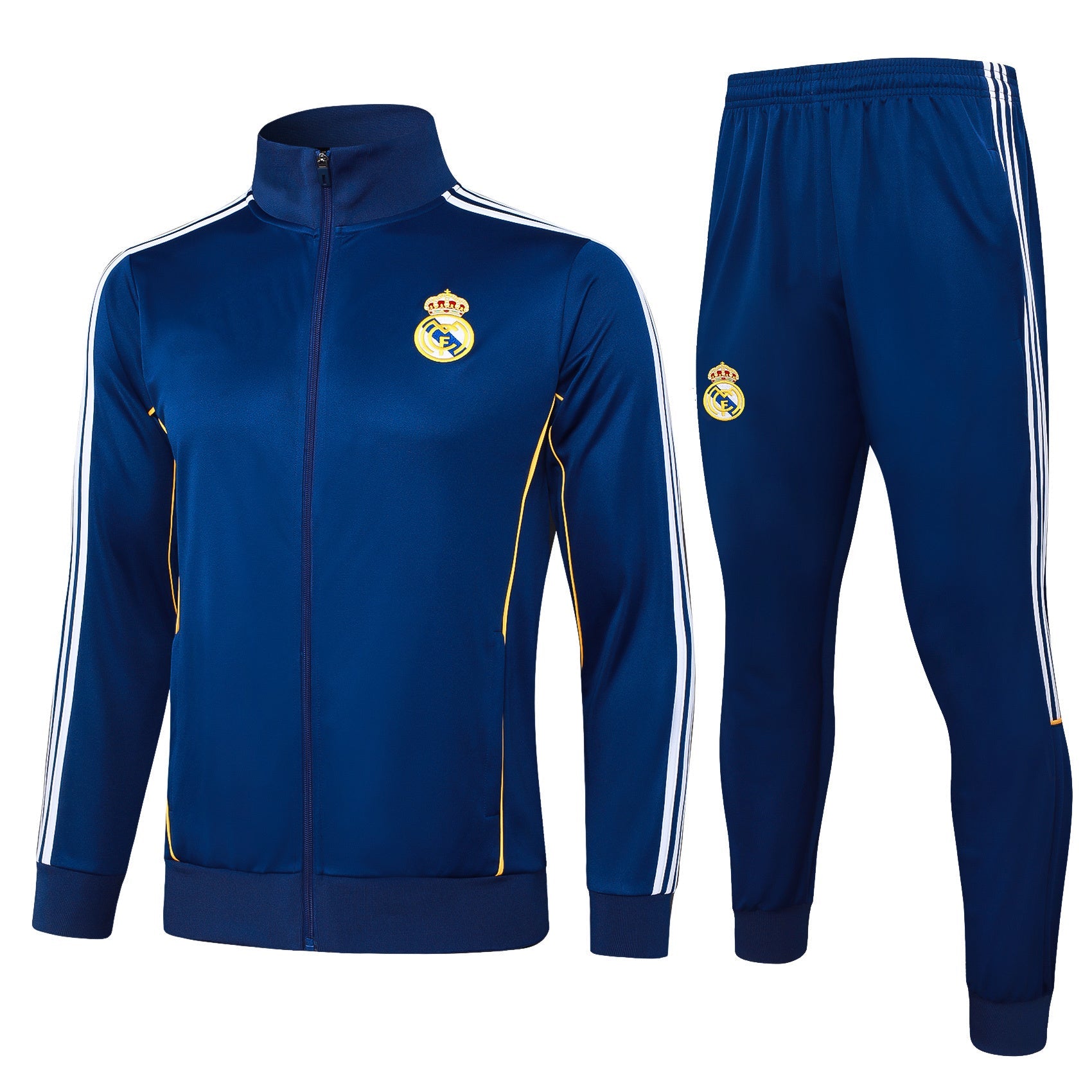2025-26 Real Madrid Long zipper Royal Blue training suit S-2XL