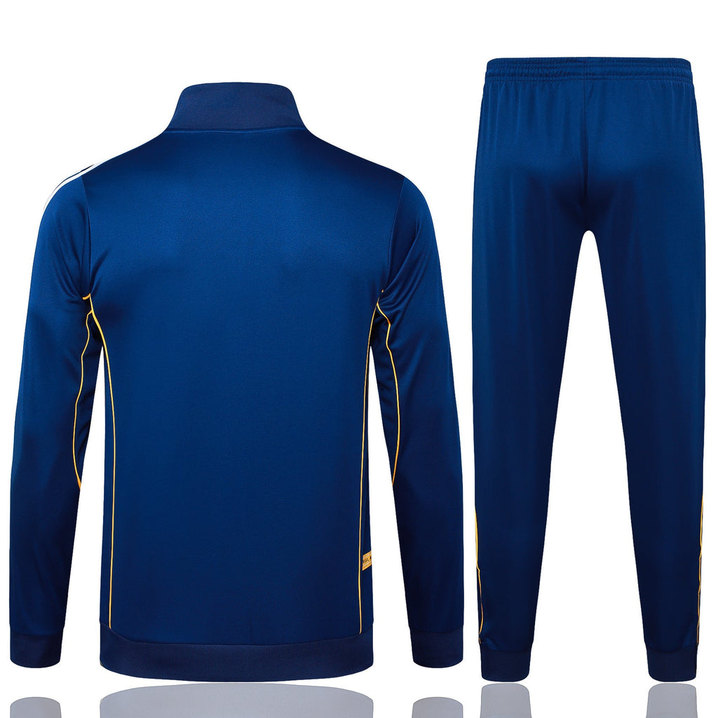 2025-26 Real Madrid Long zipper Royal Blue training suit S-2XL