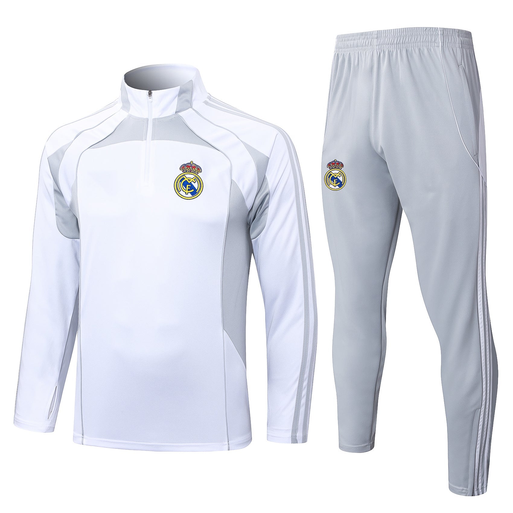 2025-26 Real Madrid off-white gray training suit S-2XL