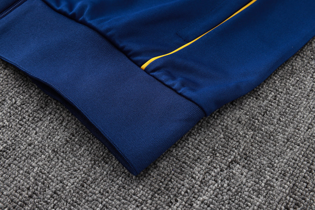2025-26 Real Madrid Long zipper Royal Blue training suit S-2XL