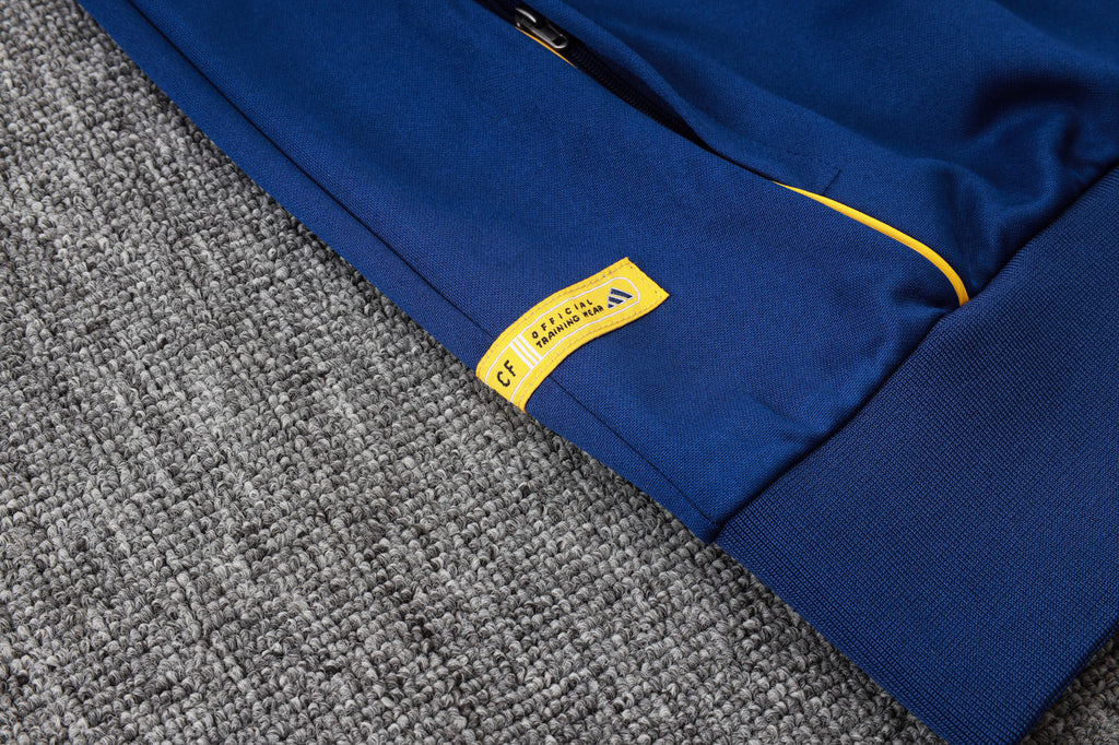 2025-26 Real Madrid Long zipper Royal Blue training suit S-2XL