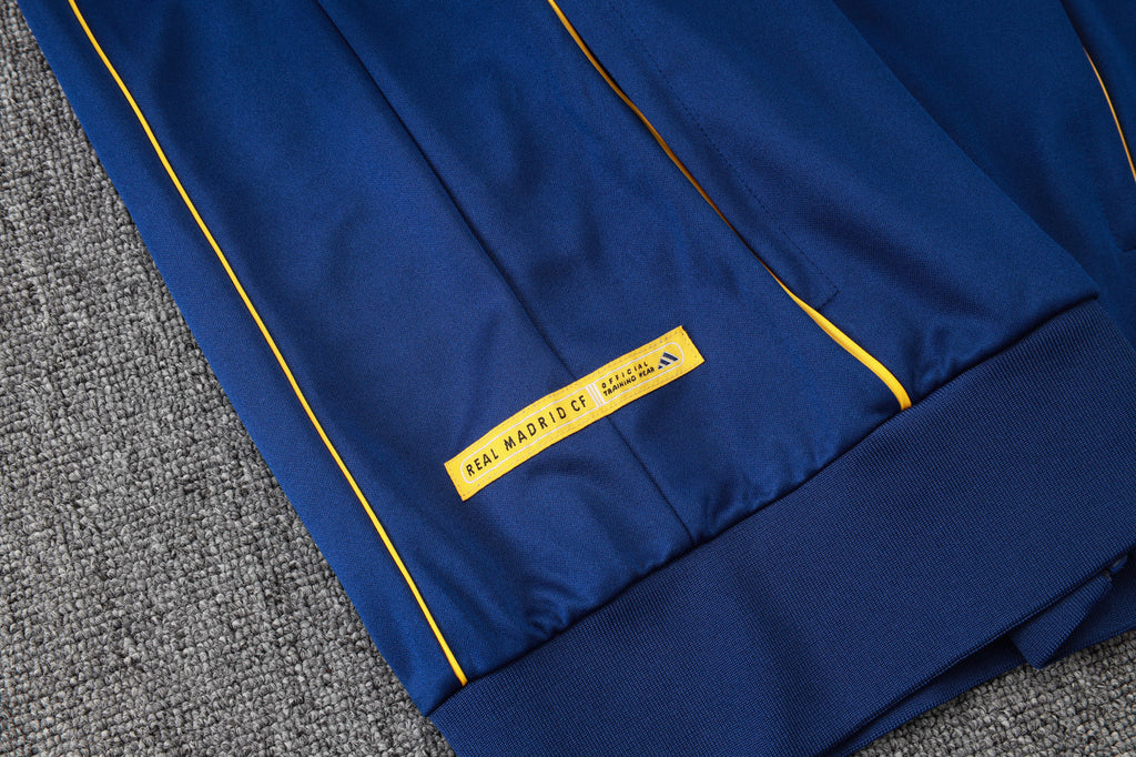 2025-26 Real Madrid Long zipper Royal Blue training suit S-2XL
