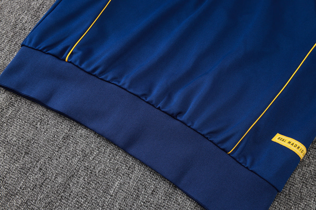 2025-26 Real Madrid Long zipper Royal Blue training suit S-2XL