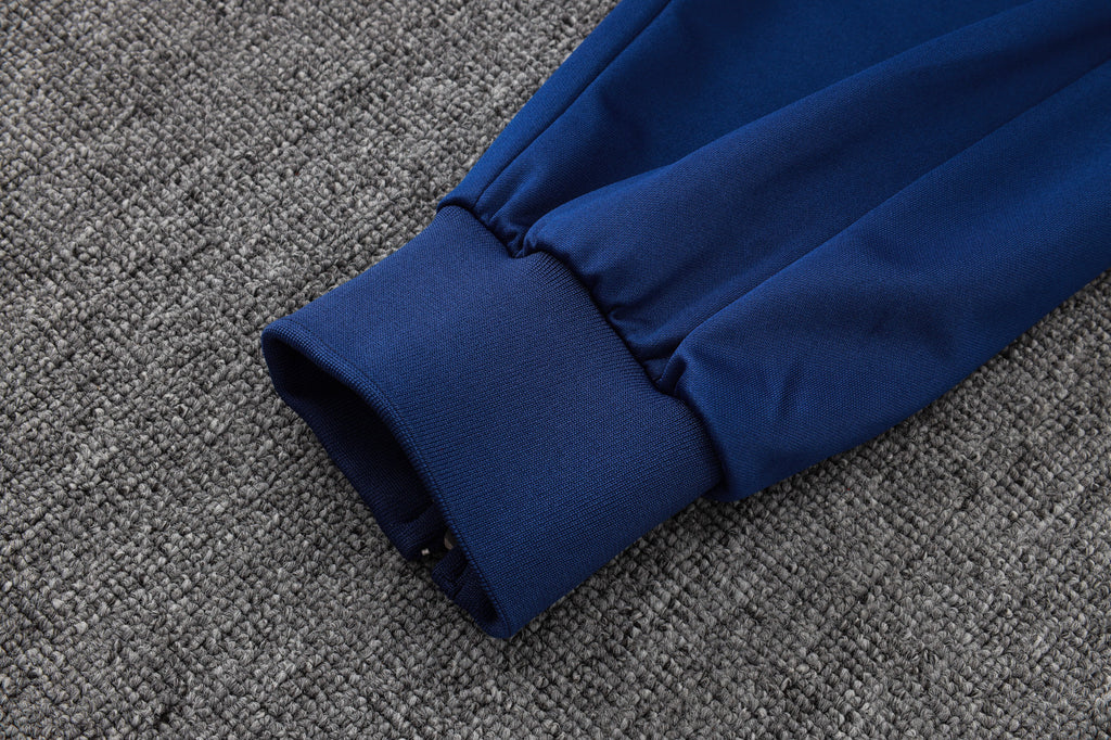 2025-26 Real Madrid Long zipper Royal Blue training suit S-2XL