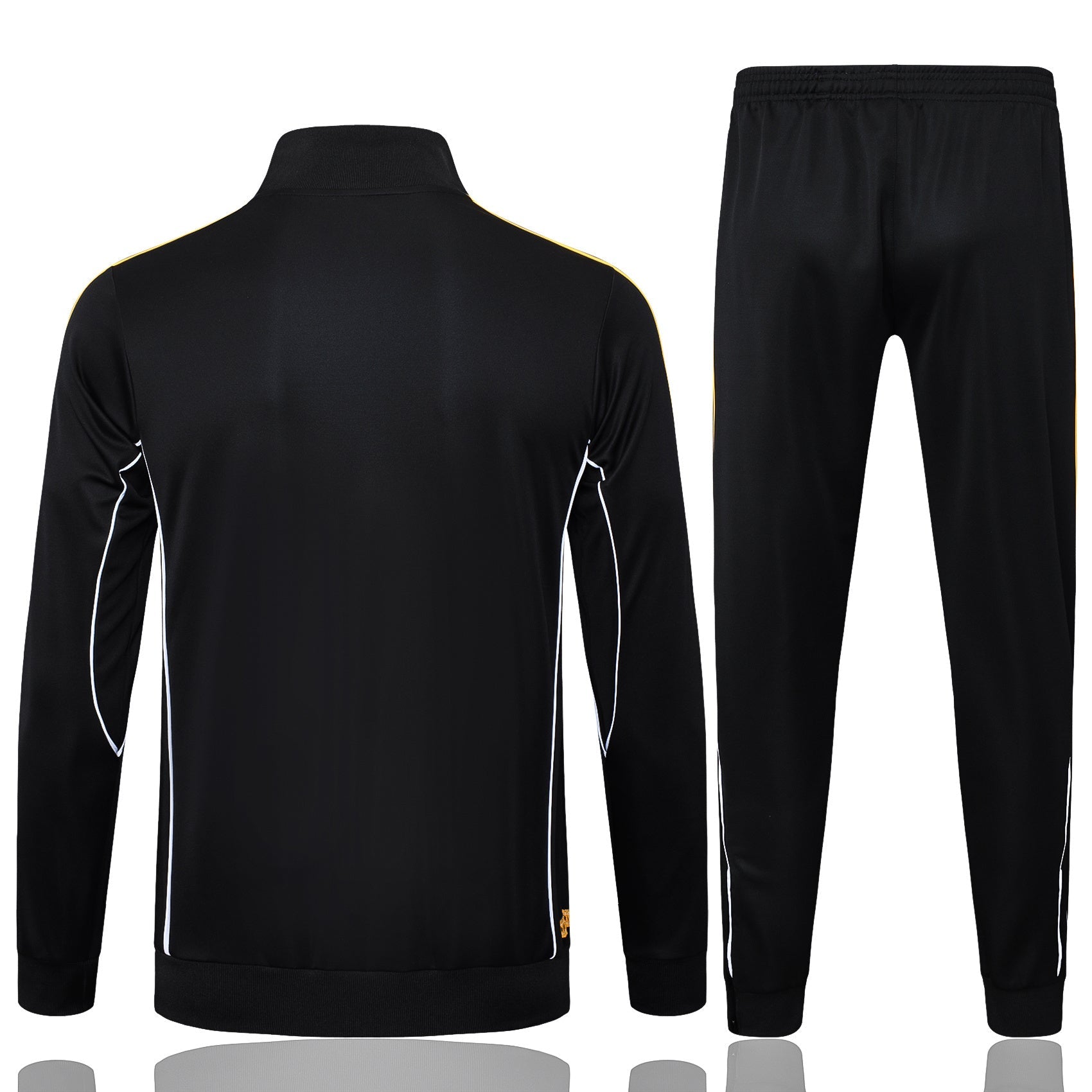2025-26 Real Madrid Long zipper Black-Gold training suit S-2XL