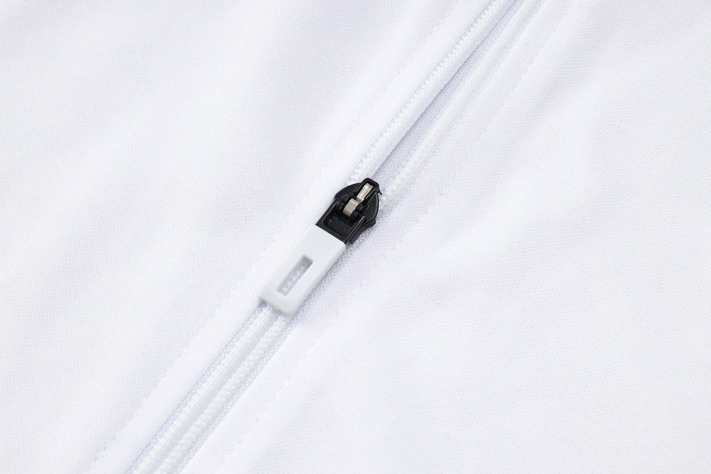 2024-25 Real Madrid White Training Suit Kit Long zipper S-2XL