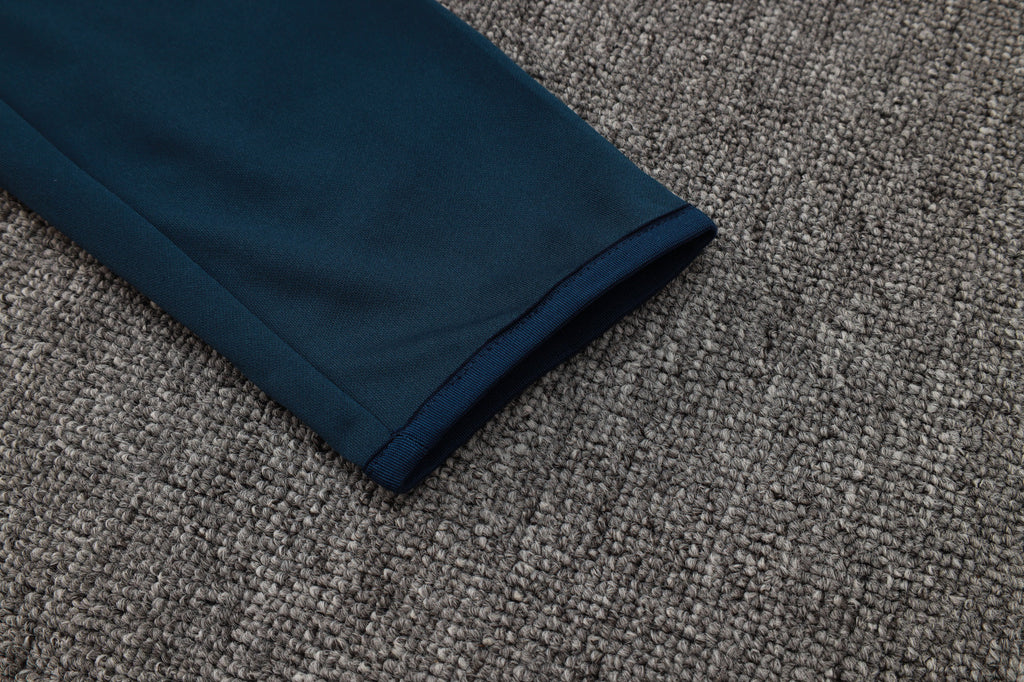 2024-25 Real Madrid White Training Suit Kit Long zipper S-2XL