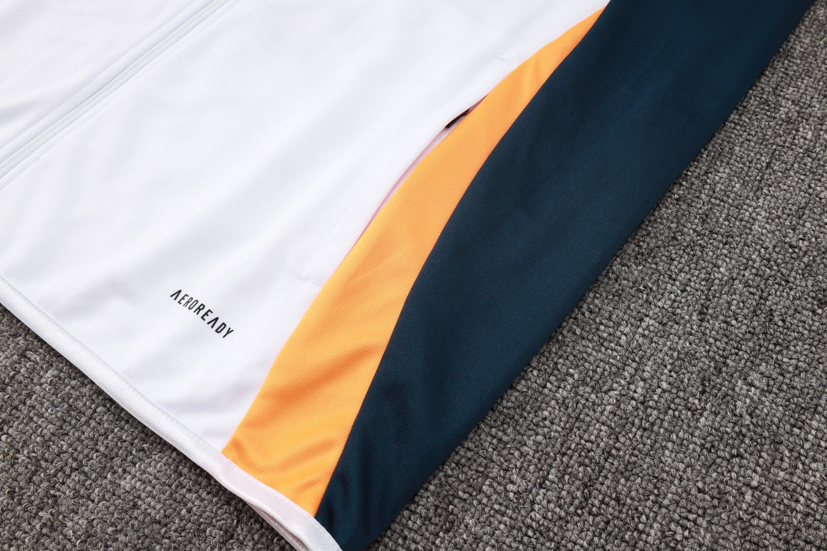 2024-25 Real Madrid White Training Suit Kit Long zipper S-2XL