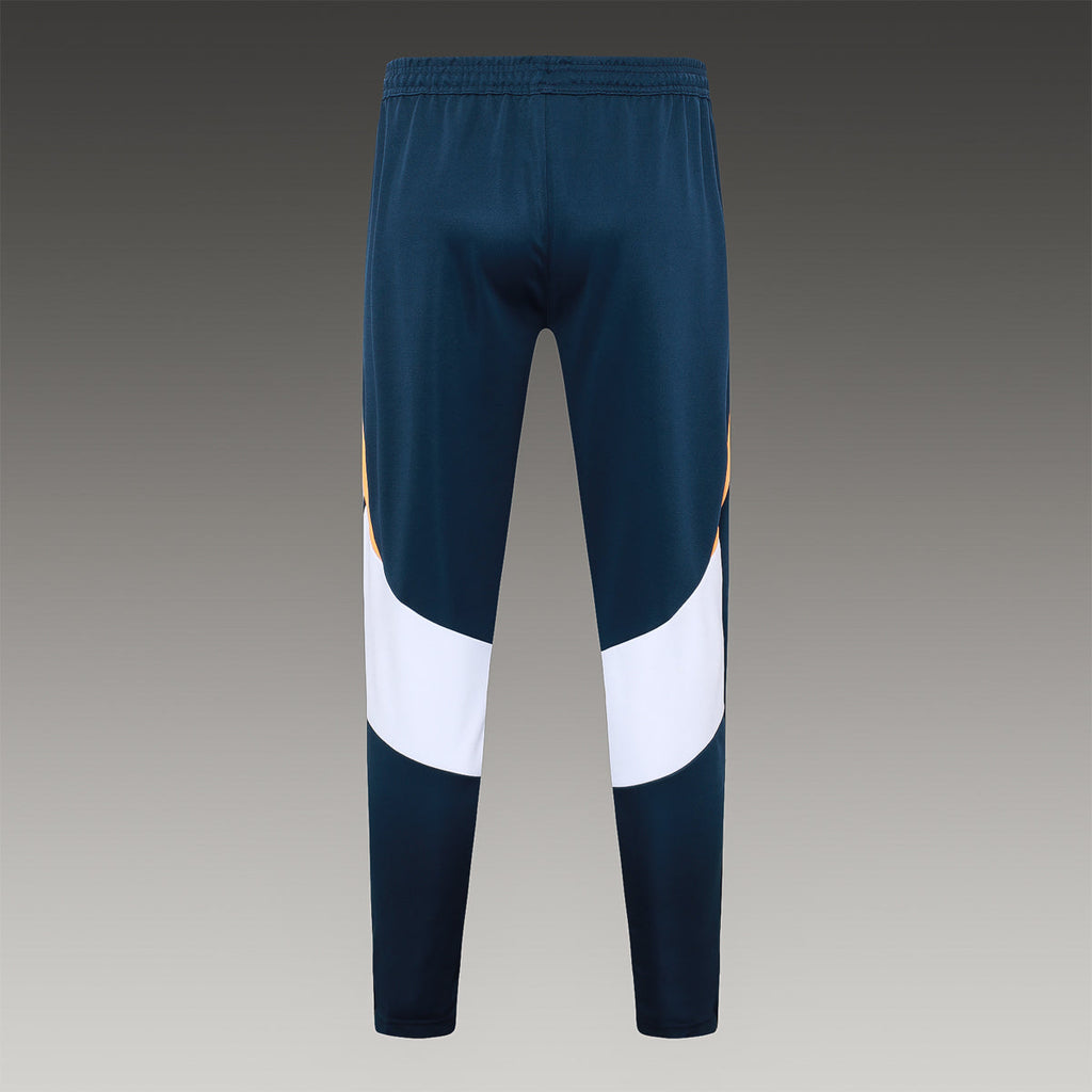 2024-25 Real Madrid White-Yellow Training Suit Kit Long zipper S-2XL