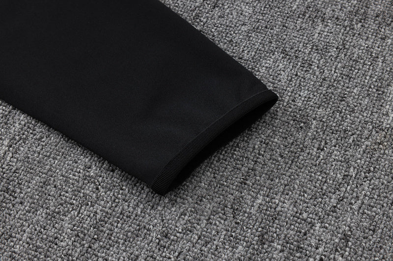 2025-26 Bayern Munich Black-Red-White Adult long pull training suit S-2XL