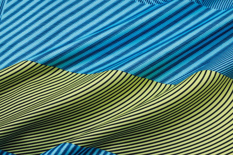 2025-26 Real Madrid Blue-Green-Gray Adult long pull training suit S-2XL