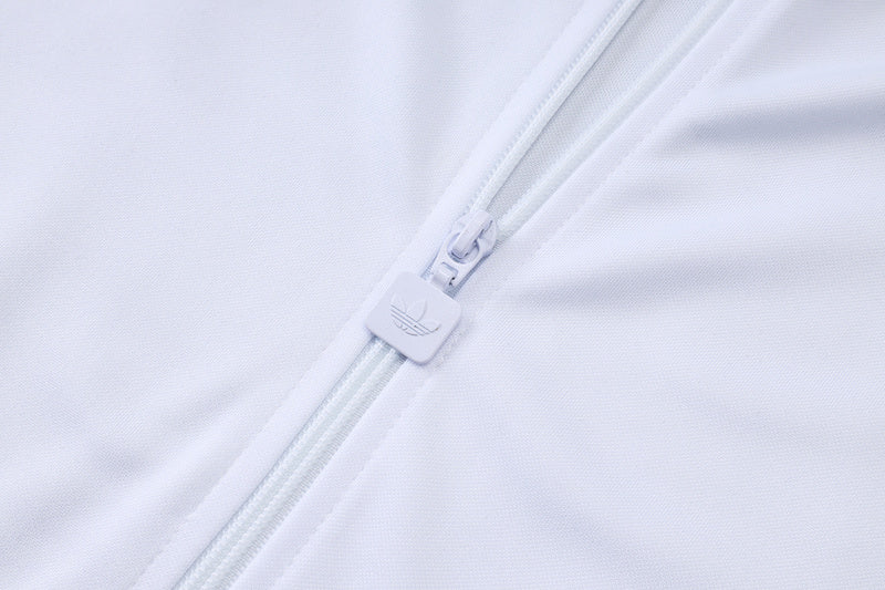 2025-26 Real Madrid White Adult long pull training suit S-2XL