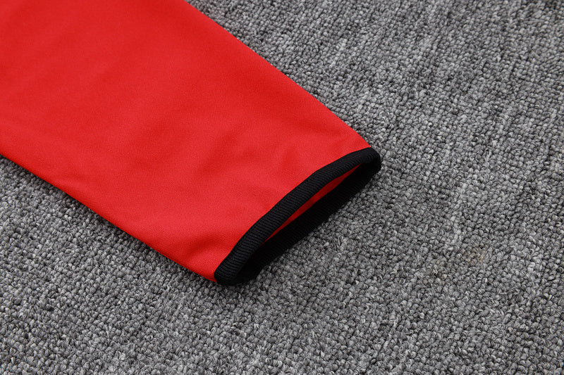 2025-26 Arsenal Black-Red-Green Adult long pull training suit S-2XL