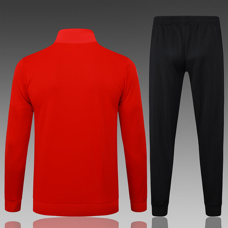 2025-26 Flamengo Red Adult long pull training suit S-2XL