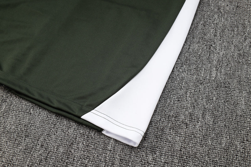 2025-26 Bayern Munich Black-White Adult long pull training suit S-2XL