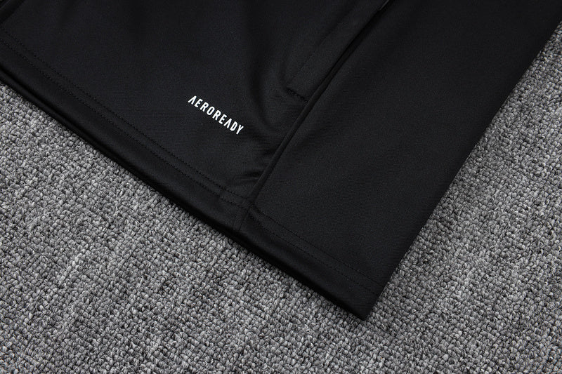 2025-26 Manchester United Black Adult long pull training suit S-2XL