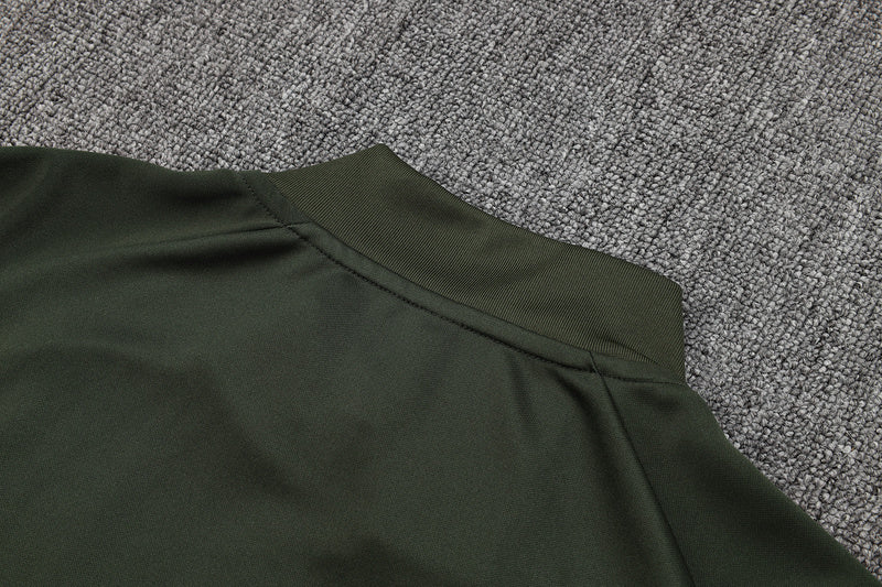 2025-26 Bayern Munich Black-White Adult long pull training suit S-2XL