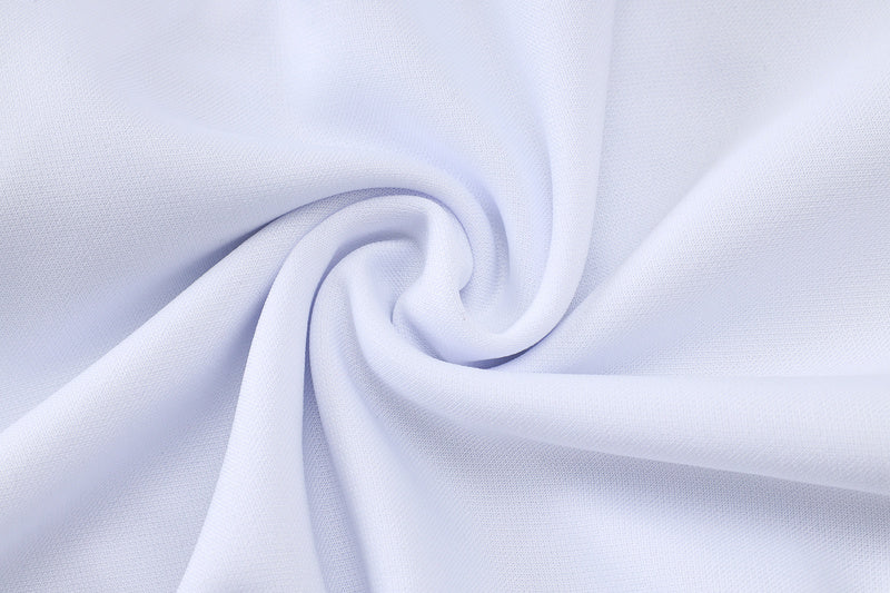 2025-26 Real Madrid White Adult long pull training suit S-2XL