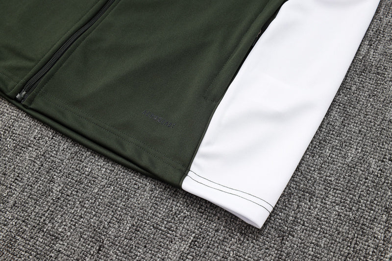 2025-26 Bayern Munich Black-White Adult long pull training suit S-2XL