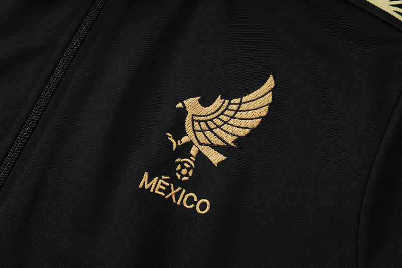 2025-26 México Black Adult long pull training suit S-2XL