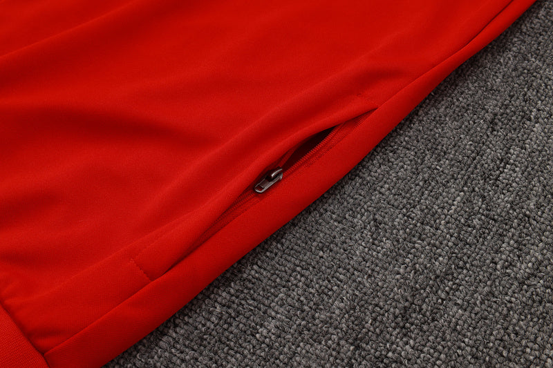 2025-26 Flamengo Red Adult long pull training suit S-2XL