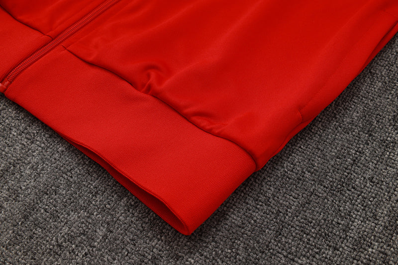 2025-26 Flamengo Red Adult long pull training suit S-2XL