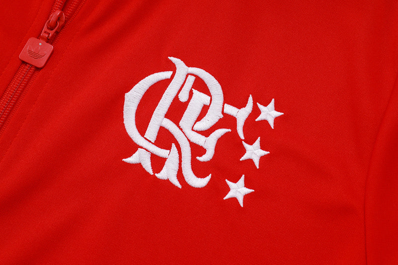 2025-26 Flamengo Red Adult long pull training suit S-2XL