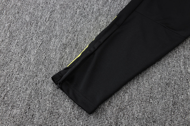 2025-26 Manchester United Black Adult long pull training suit S-2XL