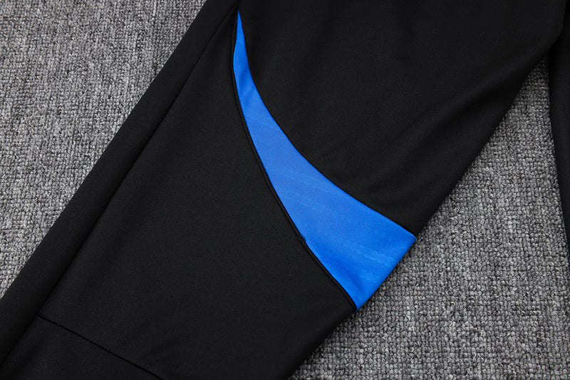 2025-26 Manchester United Black Adult long pull training suit S-2XL