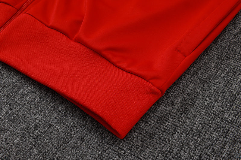 2025-26 Manchester United Red Adult long pull training suit S-2XL