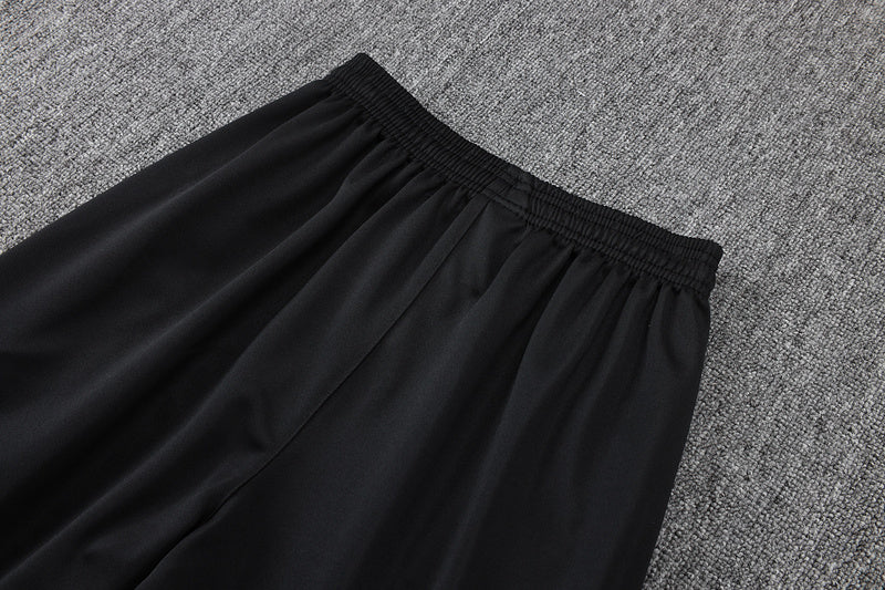 2025-26 Manchester United Black Adult long pull training suit S-2XL