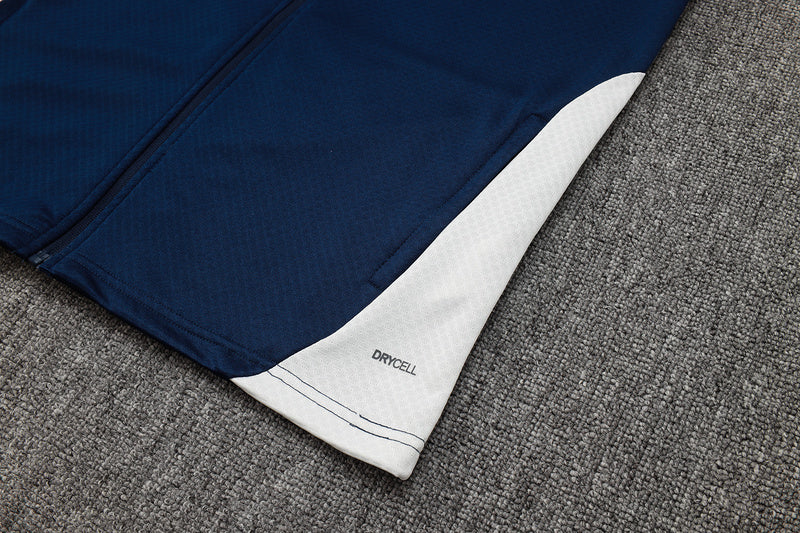 2025-26 Portugal Blue Adult long pull training suit S-2XL