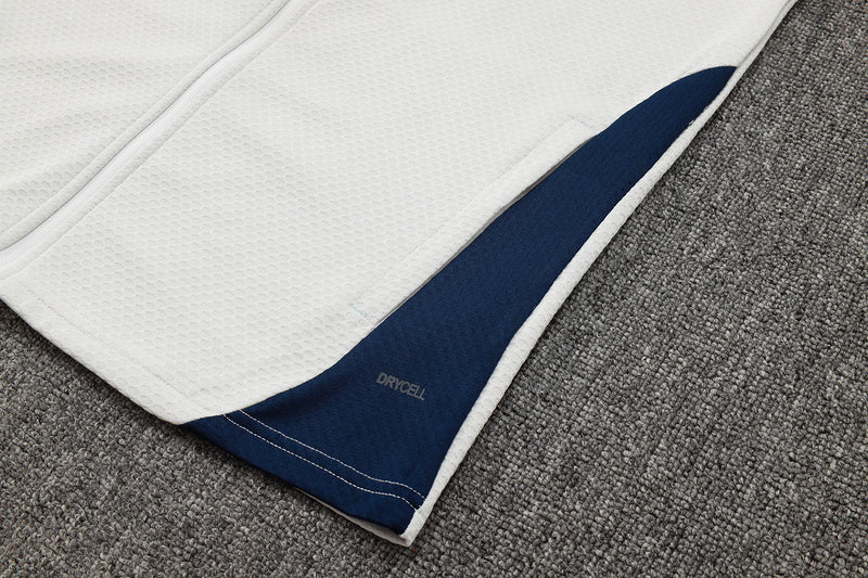 2025-26 Portugal White Adult long pull training suit S-2XL