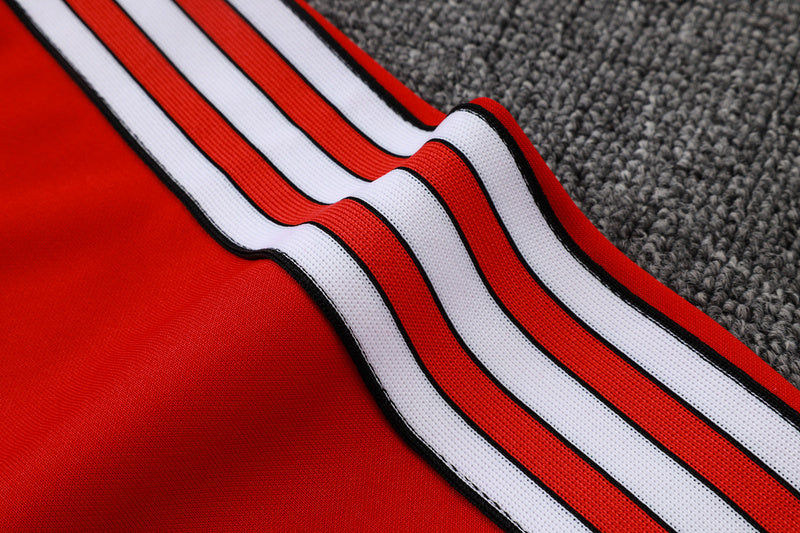 2025-26 Manchester United Red Adult long pull training suit S-2XL