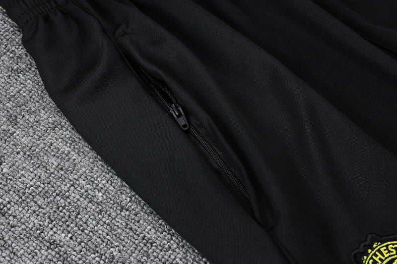 2025-26 Manchester United Black Adult long pull training suit S-2XL